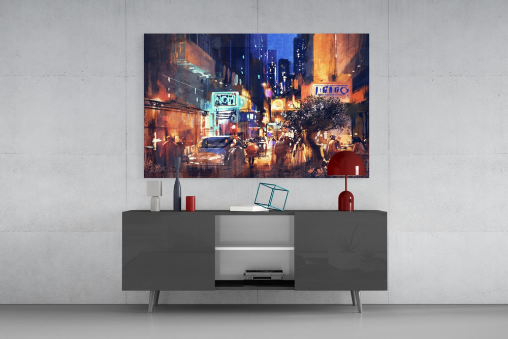 City Night panel catching low light to reveal its luminous wash