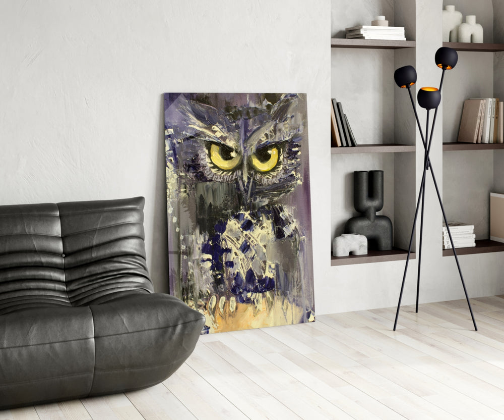 Owl panel adding naturalist taste to a library