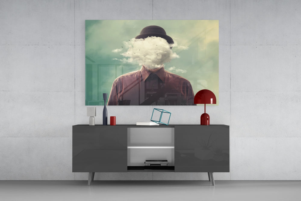 Cloud Man panel catching daylight to reveal its luminous cloud