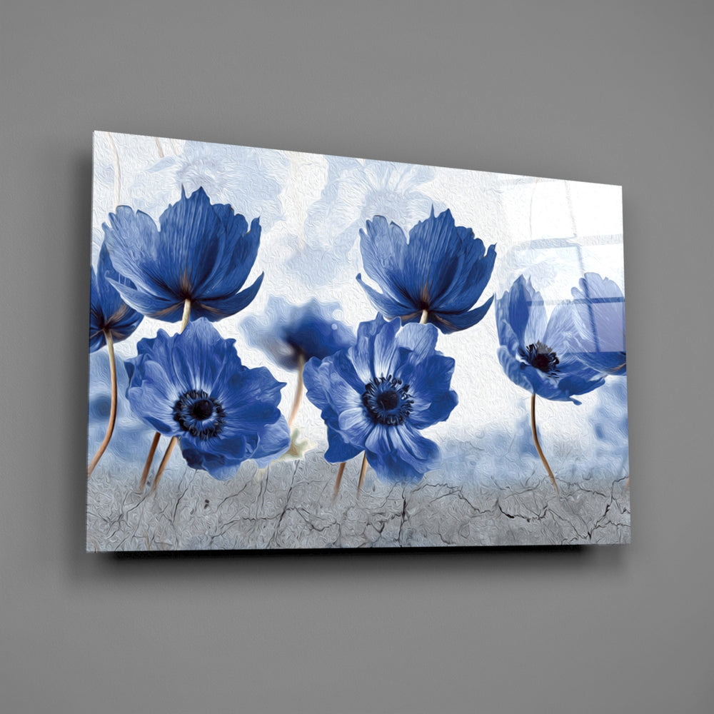 Anemone-row panel bringing romantic calm to a contemporary living space
