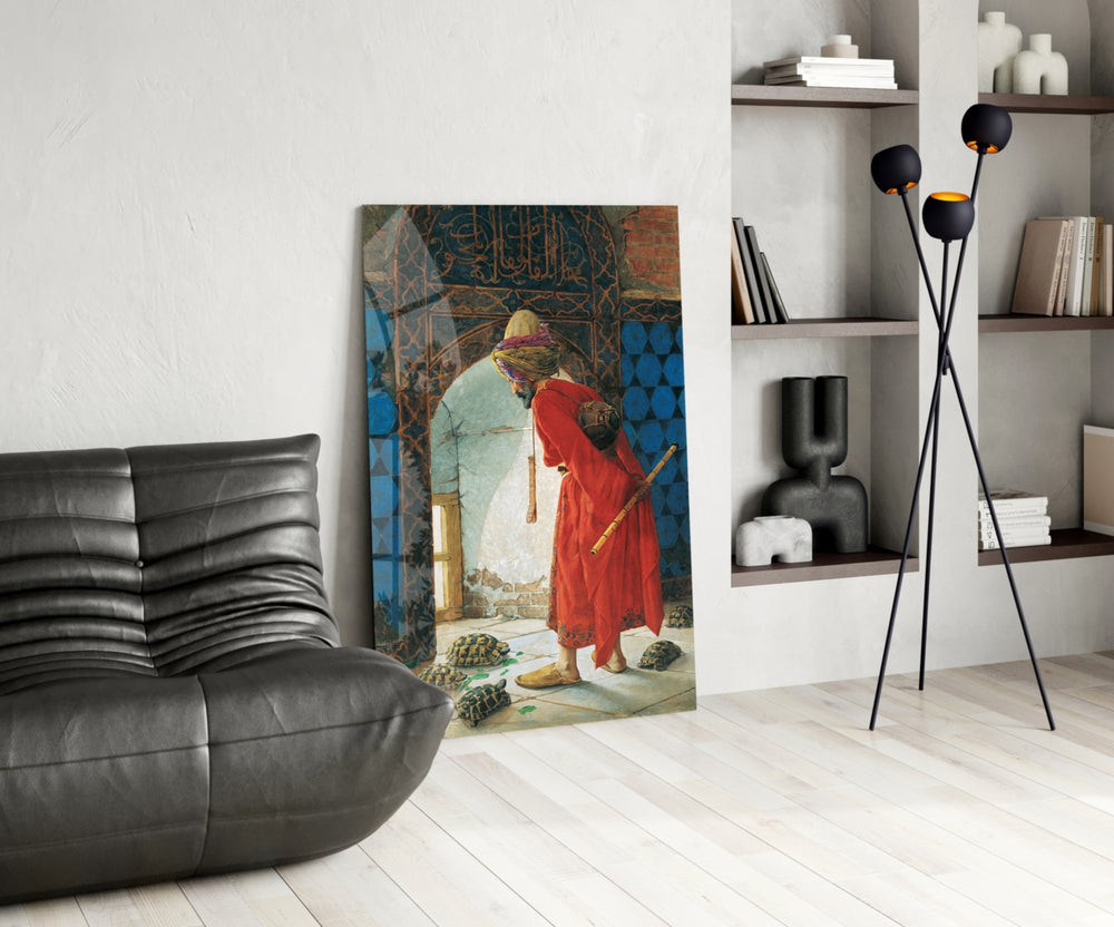 Turtle Trainer panel adding Ottoman mood to a foyer