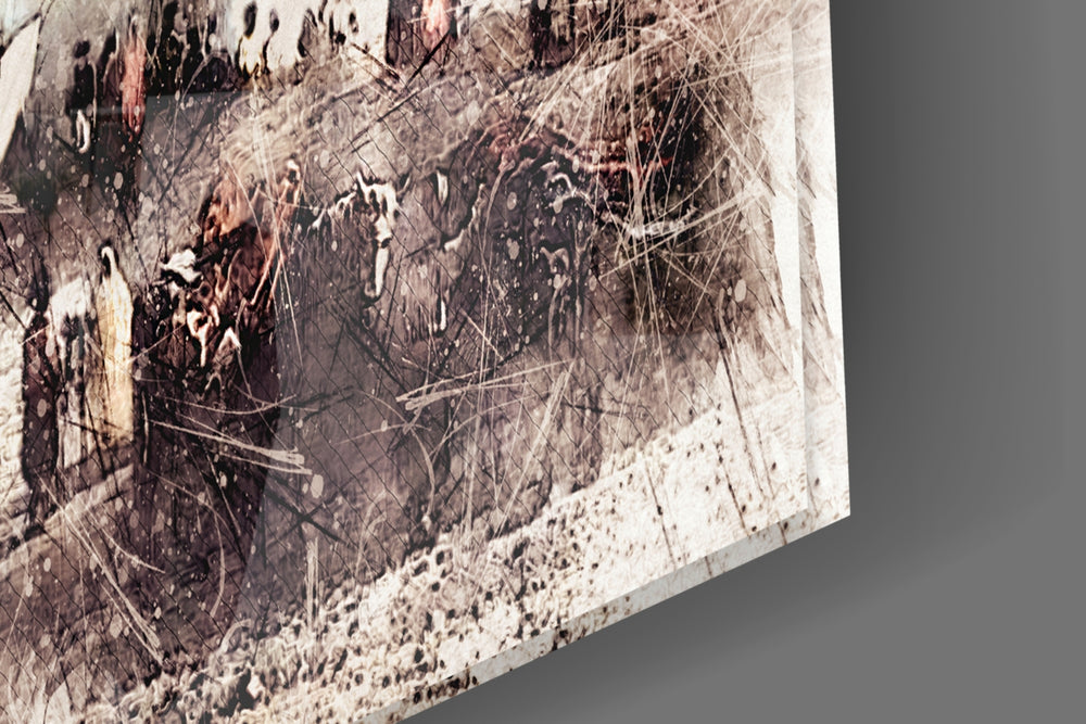 Uskudar Illustration artwork anchoring a wall with soft cultural palette