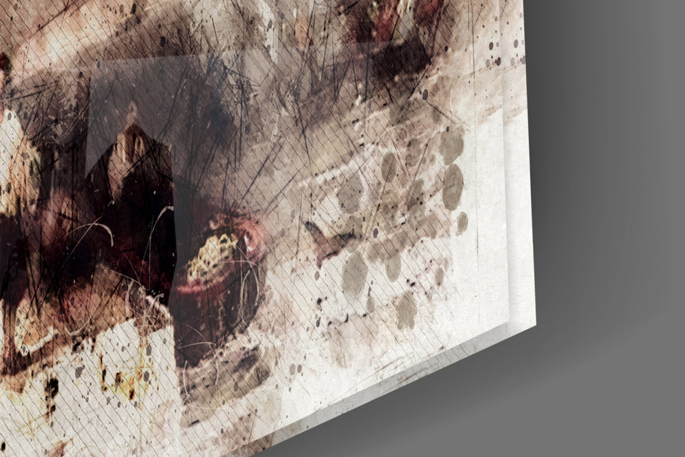 Bay Window artwork anchoring a wall with soft cultural palette