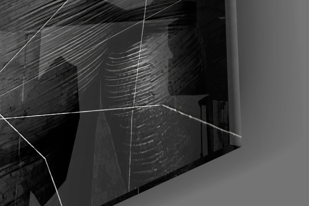 Darko Gray artwork anchoring a wall with bold cyberpunk palette
