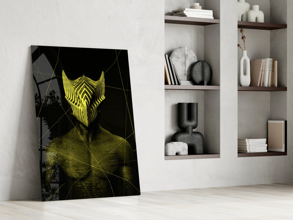 Darko Yellow glass print enhancing a studio with maker spark