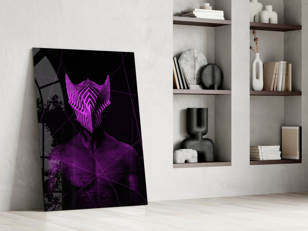 Darko Violet glass print enhancing a studio with maker spark