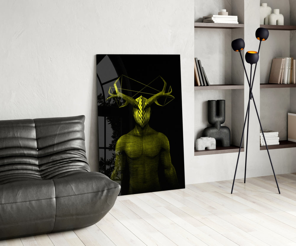 Donnie Yellow panel adding cult-cinema mood to a man-cave