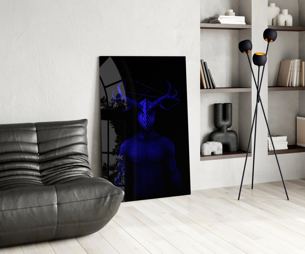Donnie Blue panel adding cult-cinema mood to a man-cave