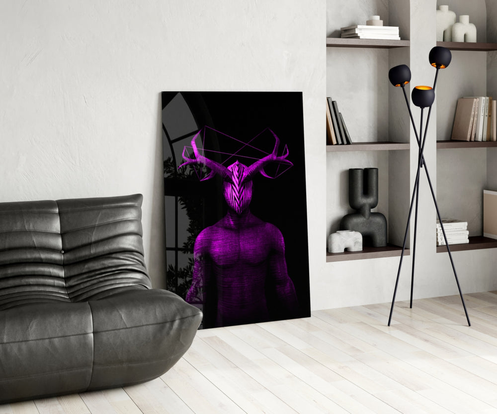Donnie Purple panel adding cult-cinema mood to a man-cave