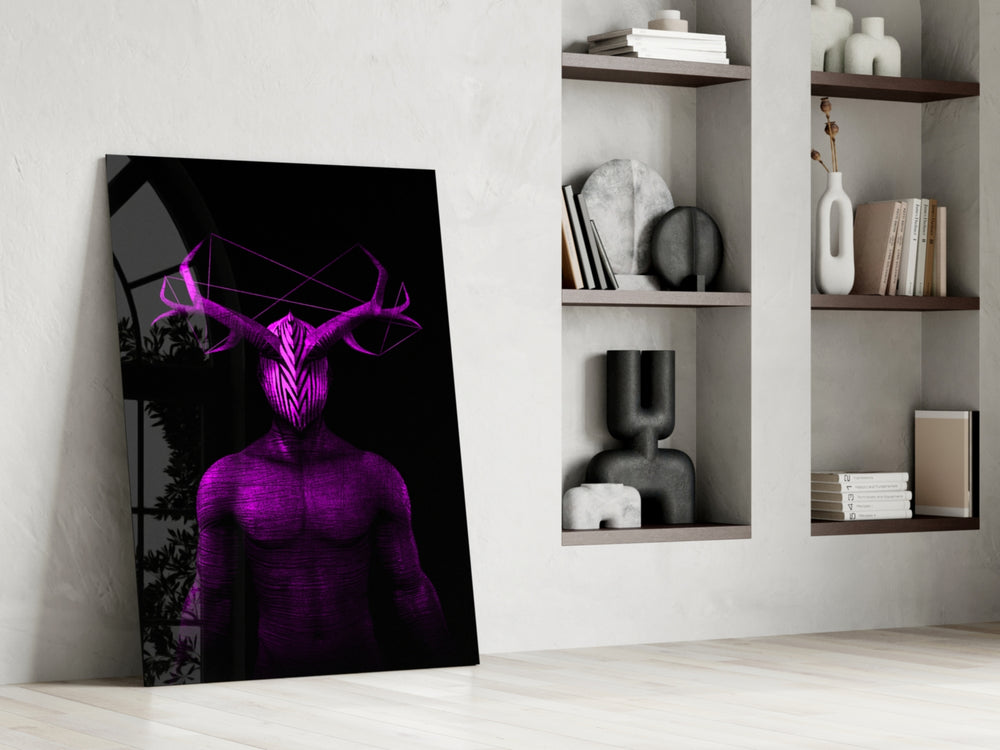 Donnie Purple glass print enhancing a studio with maker spark