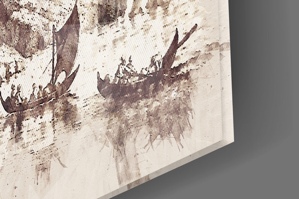 Poplar Palace Illustration artwork anchoring a wall with soft cultural palette