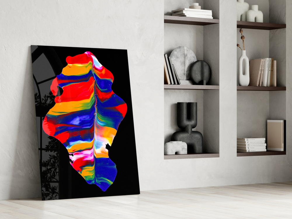 Colored Drift glass print enhancing a child's room with rainbow charm