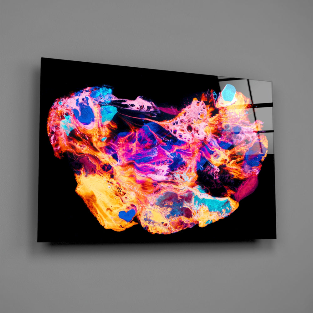 Rainbow-cell panel bringing kinetic energy to a contemporary living space