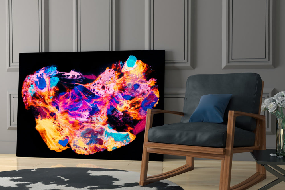 Harmony of Colors glass print enhancing a child's room with rainbow charm