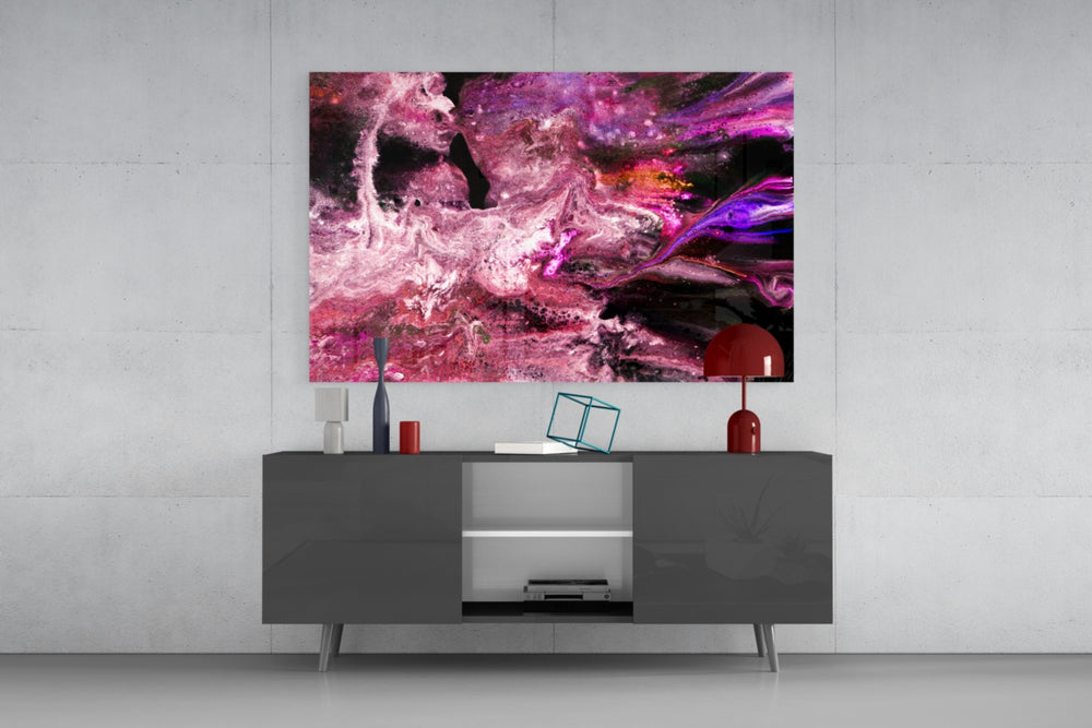 Purple Space panel catching low light to reveal its kinetic sparkle