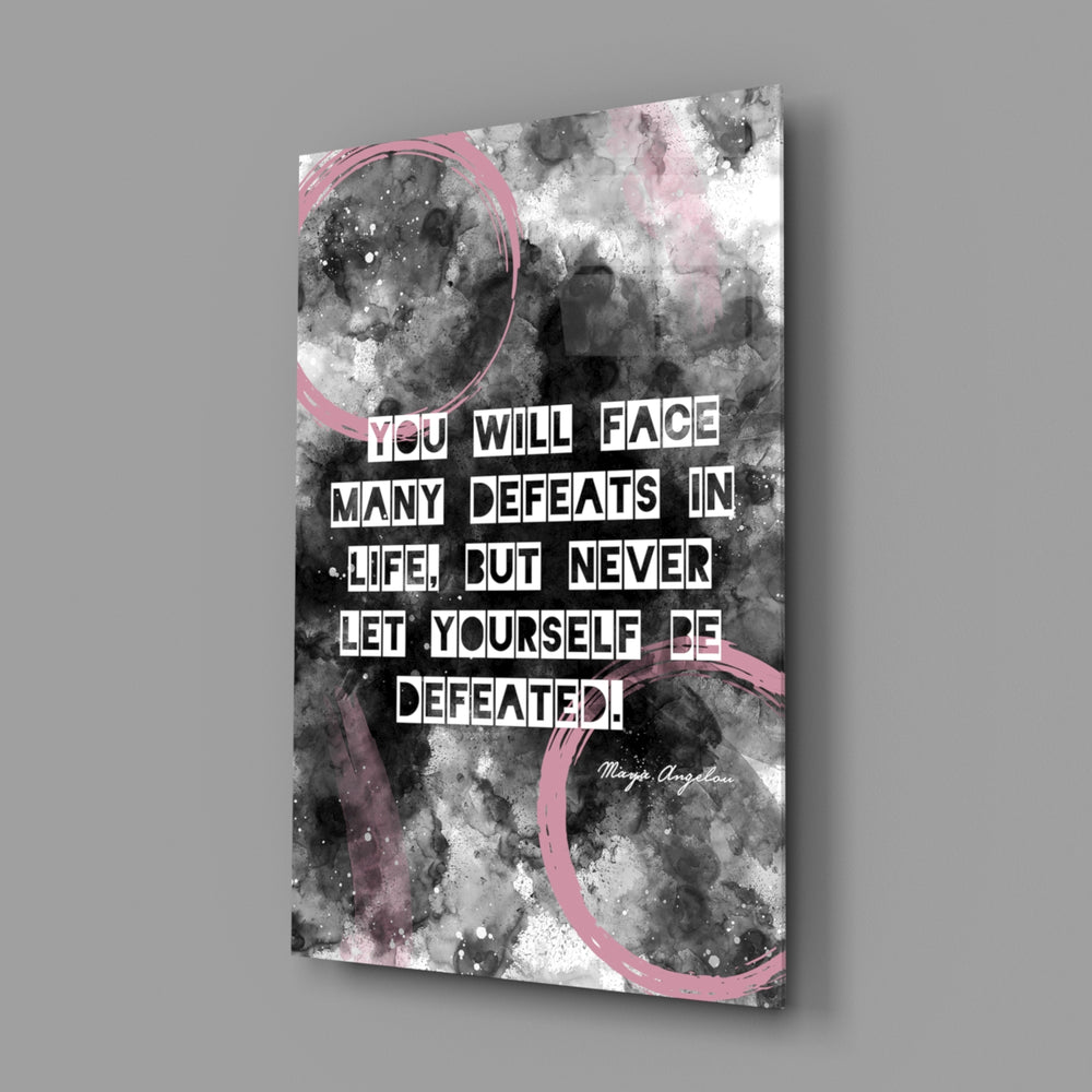 Maya-Angelou panel bringing motivational drama to a contemporary living space