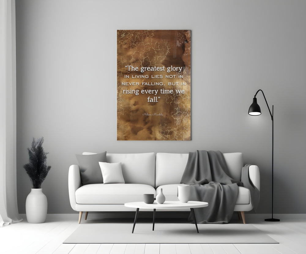 Close-up detail of slab-serif Mandela wisdom on cocoa parchment