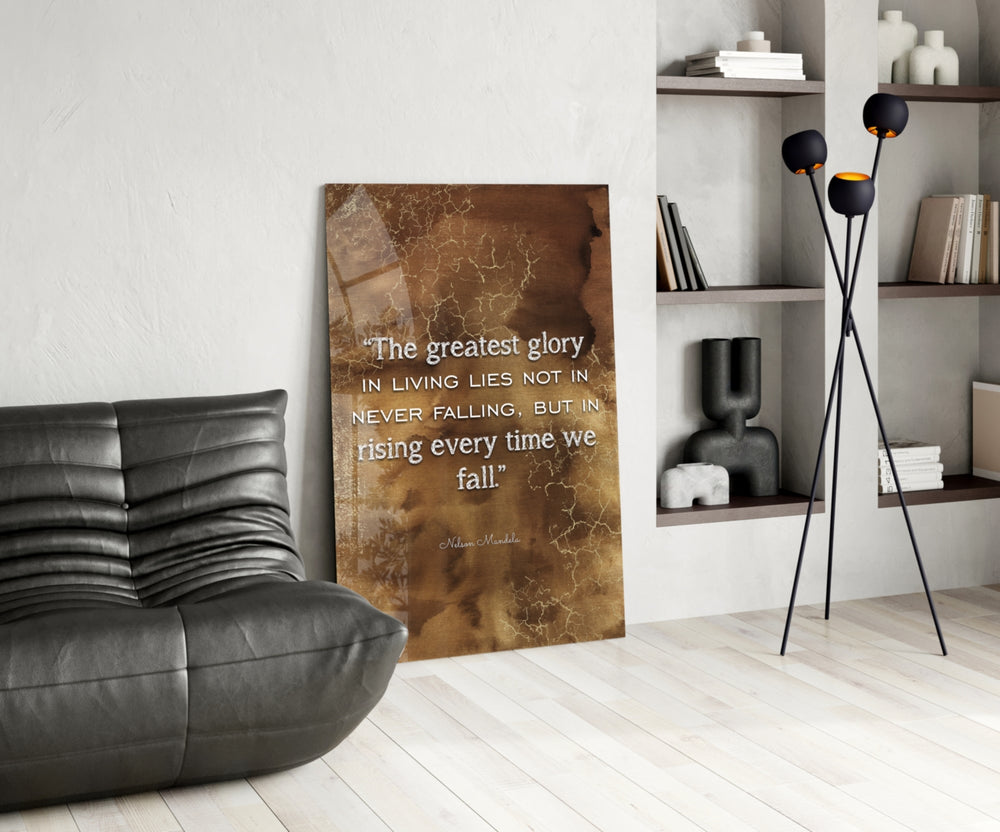 Mandela Quotes panel adding statement focal point to a foyer