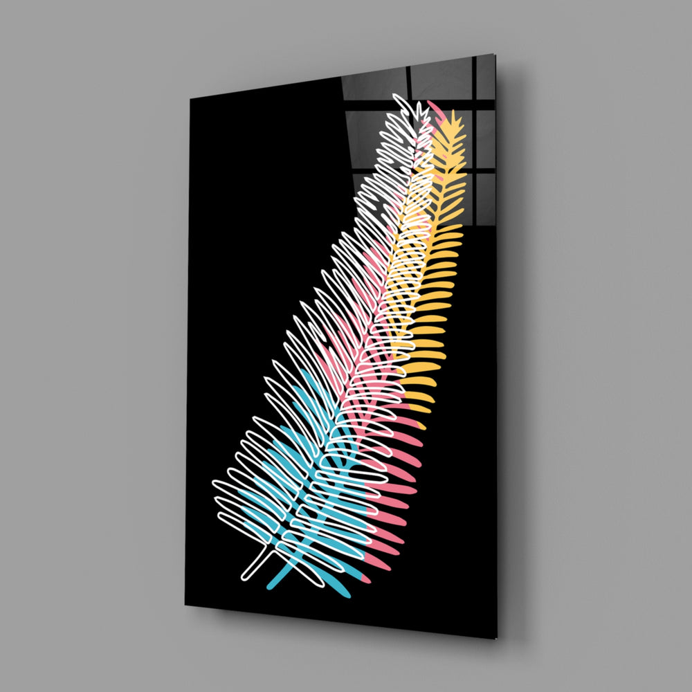 Pop-fern panel bringing biophilic spark to a contemporary living space