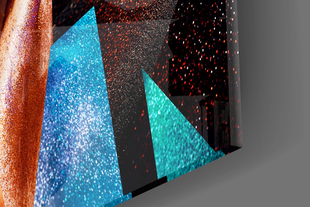 Effect Woman artwork anchoring a wall with bold editorial palette