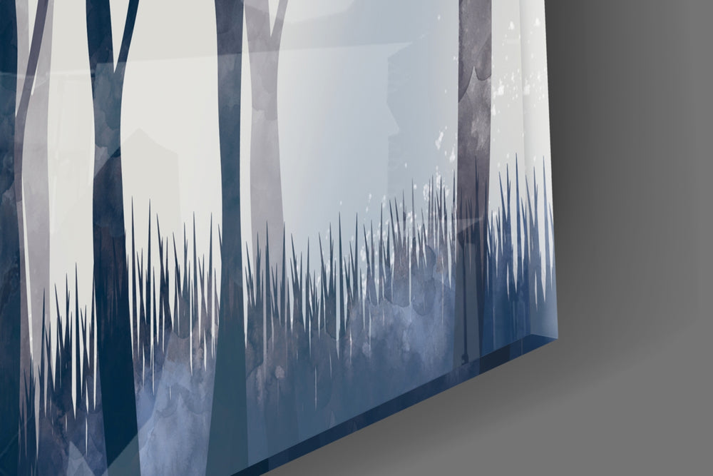 Lonely Deer artwork anchoring a wall with moody mystical palette