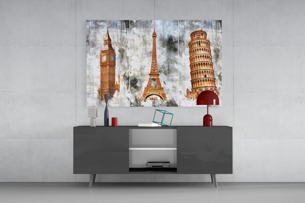 Famous Towers panel catching daylight to reveal its dimensional grain
