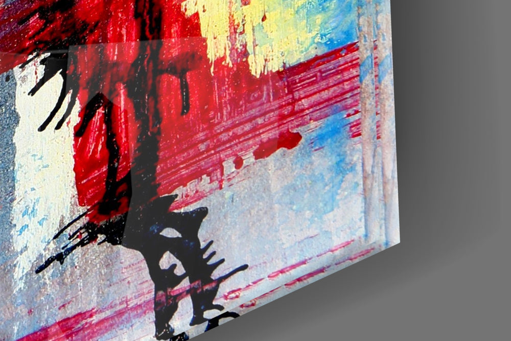 Flower Silhouettes artwork anchoring a wall with moody expressive palette