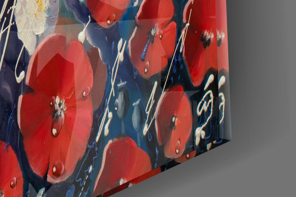 Women and Flowers artwork anchoring a wall with bold romantic palette