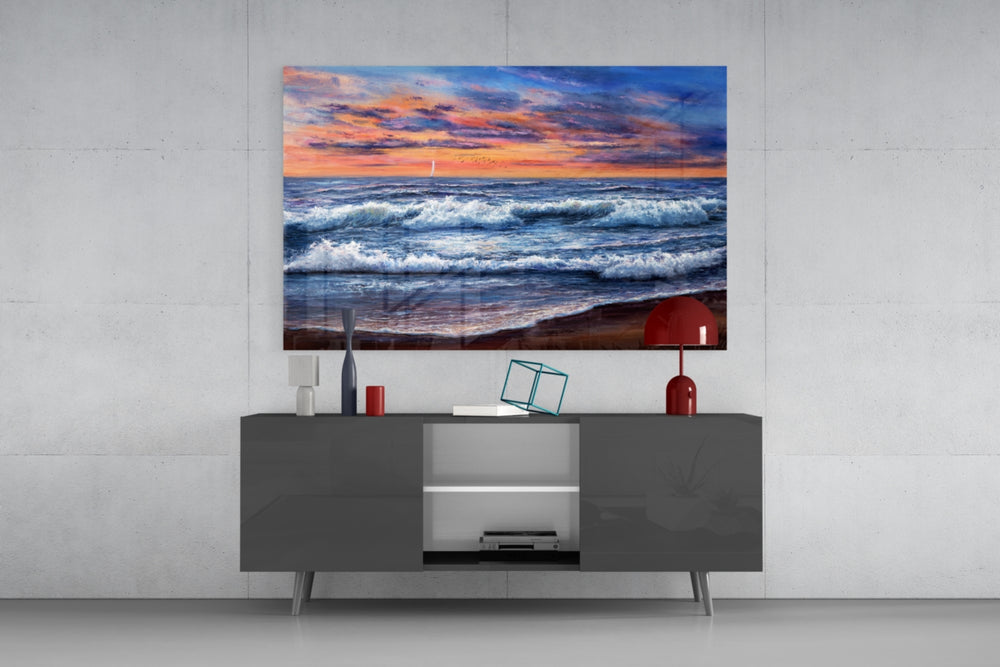 Waves panel catching daylight to reveal its kinetic foam