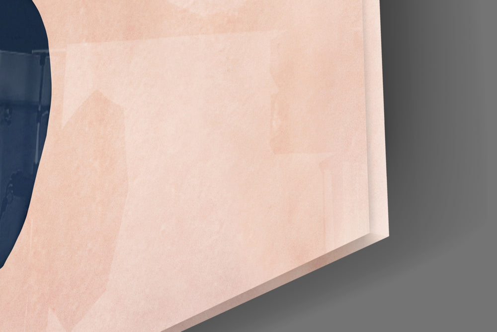 Abstract Brown artwork anchoring a wall with warm modern palette