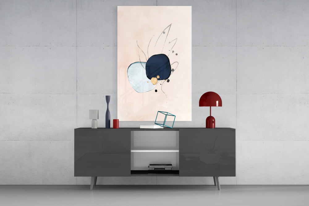 Abstract Hand panel catching gallery light to reveal its delicate detail