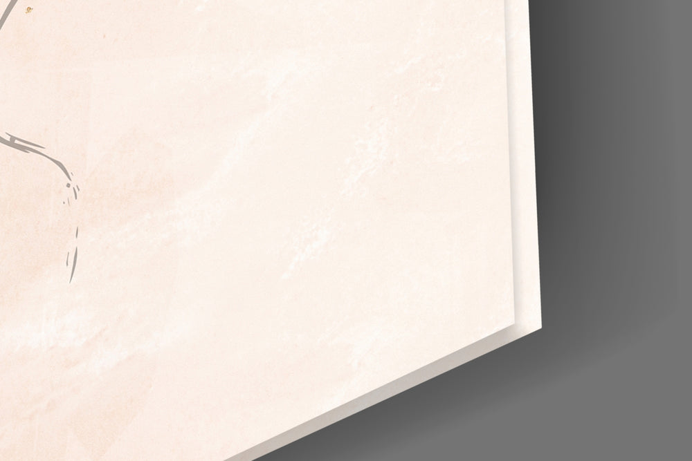 Abstract Hand artwork anchoring a wall with soft modern palette