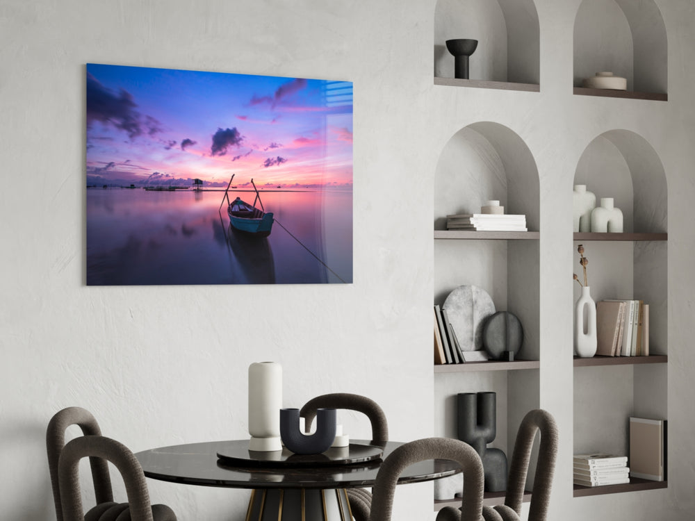 Sunset on the Boat panel adding horizon pulse to a beach house