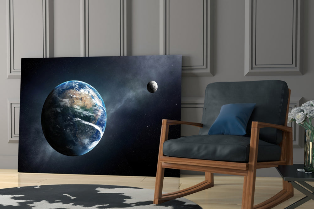 Earth glass print enhancing a teen room with stargazing spirit