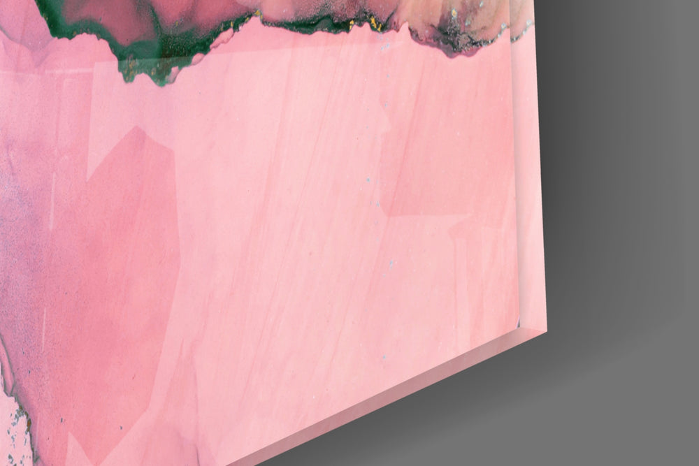 Pink Marble Pattern artwork anchoring a wall with soft romantic palette