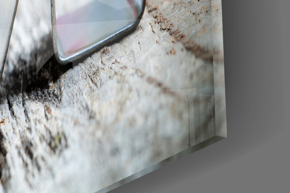 Love artwork anchoring a wall with soft romantic palette