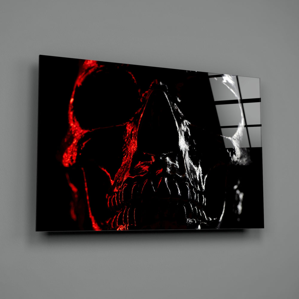 Skull panel bringing gothic drama to a contemporary living space