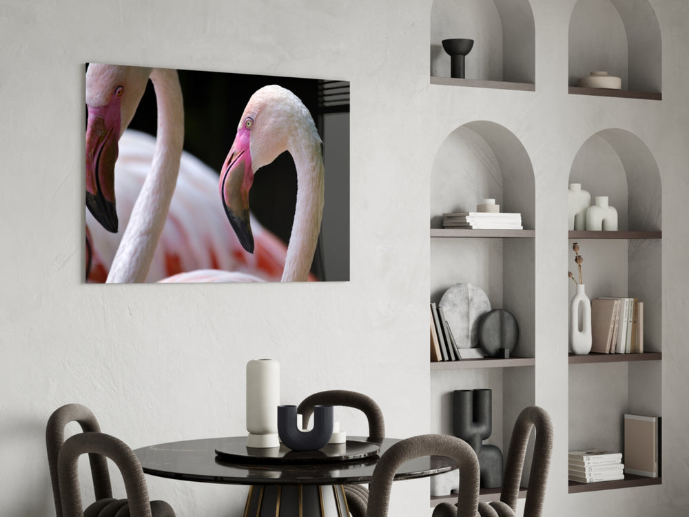 Flamingo panel adding whimsy mood to a girl's room