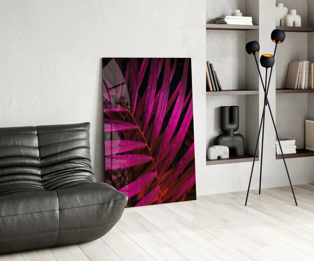 Purple Leaf panel adding neon mood to a teen room