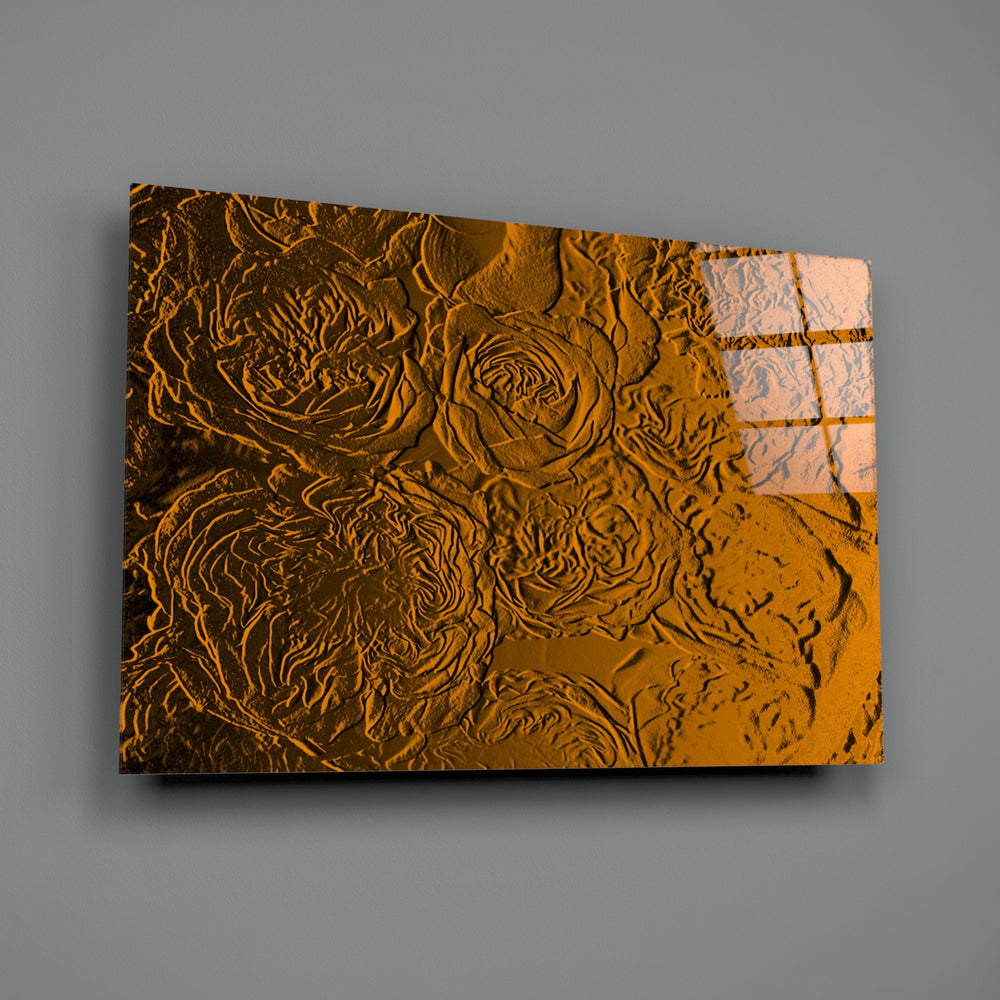 Copper-rose panel bringing luxe warmth to a contemporary living space