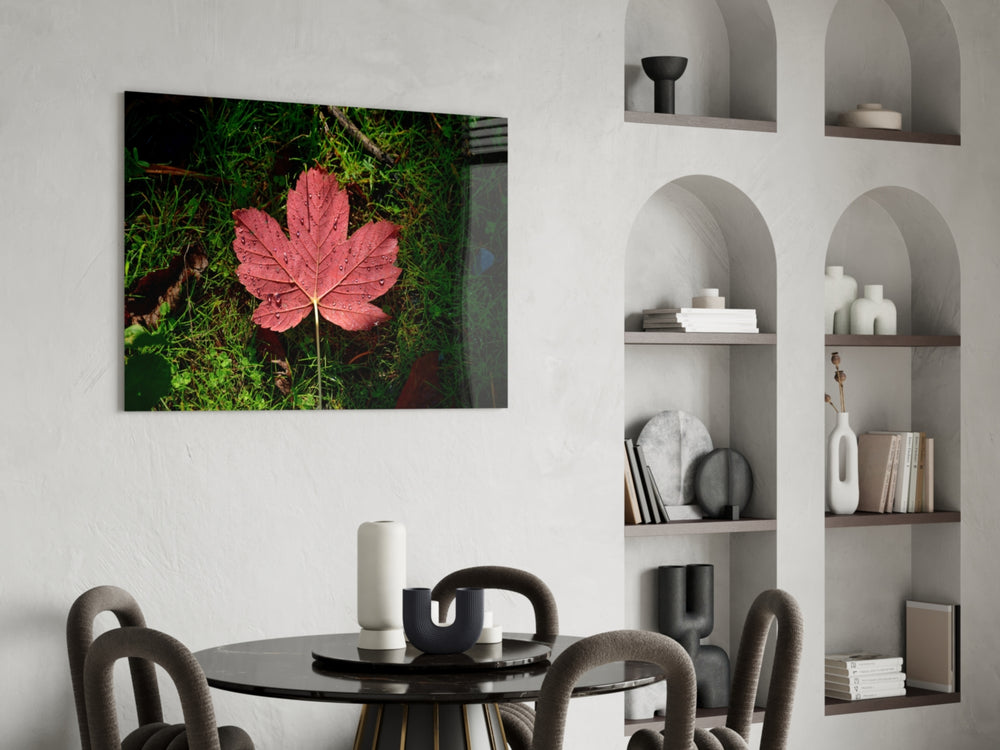 Pink Leaf panel adding quiet-nature mood to a study