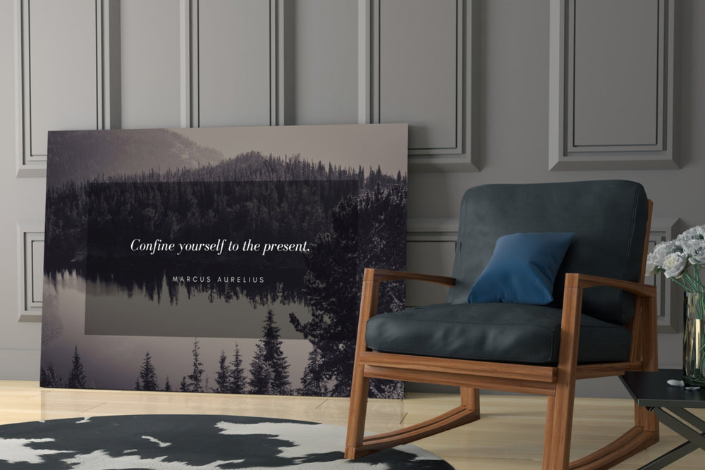 Famous Words glass print enhancing a foyer with literary spirit