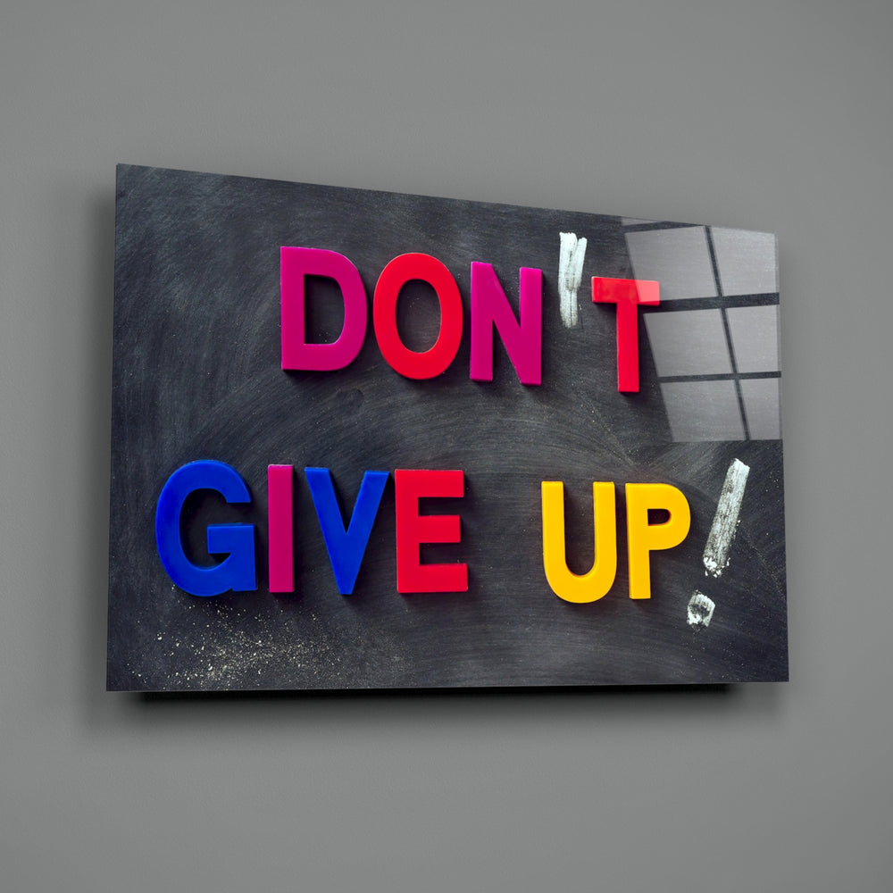 Chalkboard-magnet panel bringing motivational cheer to a contemporary living space