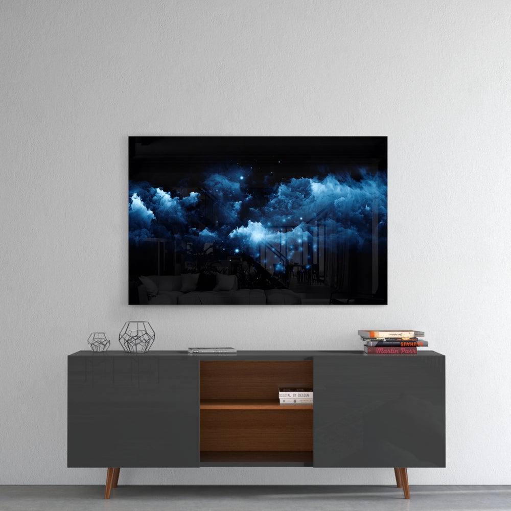 Space panel catching low light to reveal its tactile sparkle