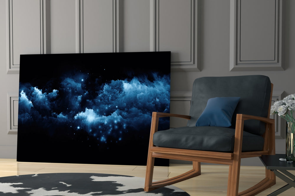 Space glass print enhancing a child's room with cosmic explorer mood