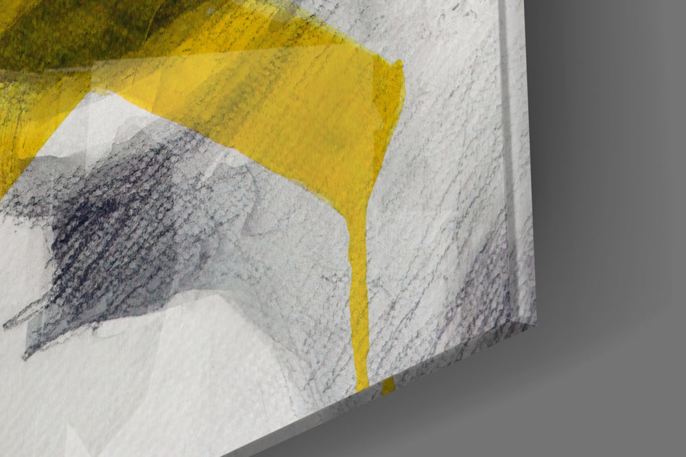 Silence artwork anchoring a wall with moody expressive palette