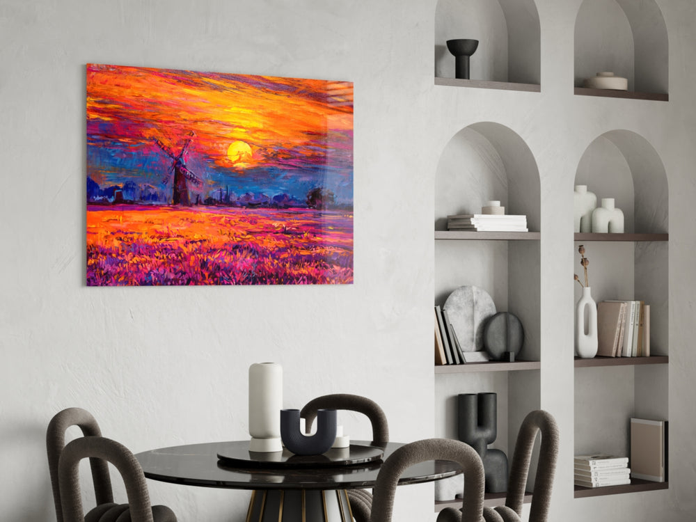 Sunset panel adding farmhouse mood to a country home