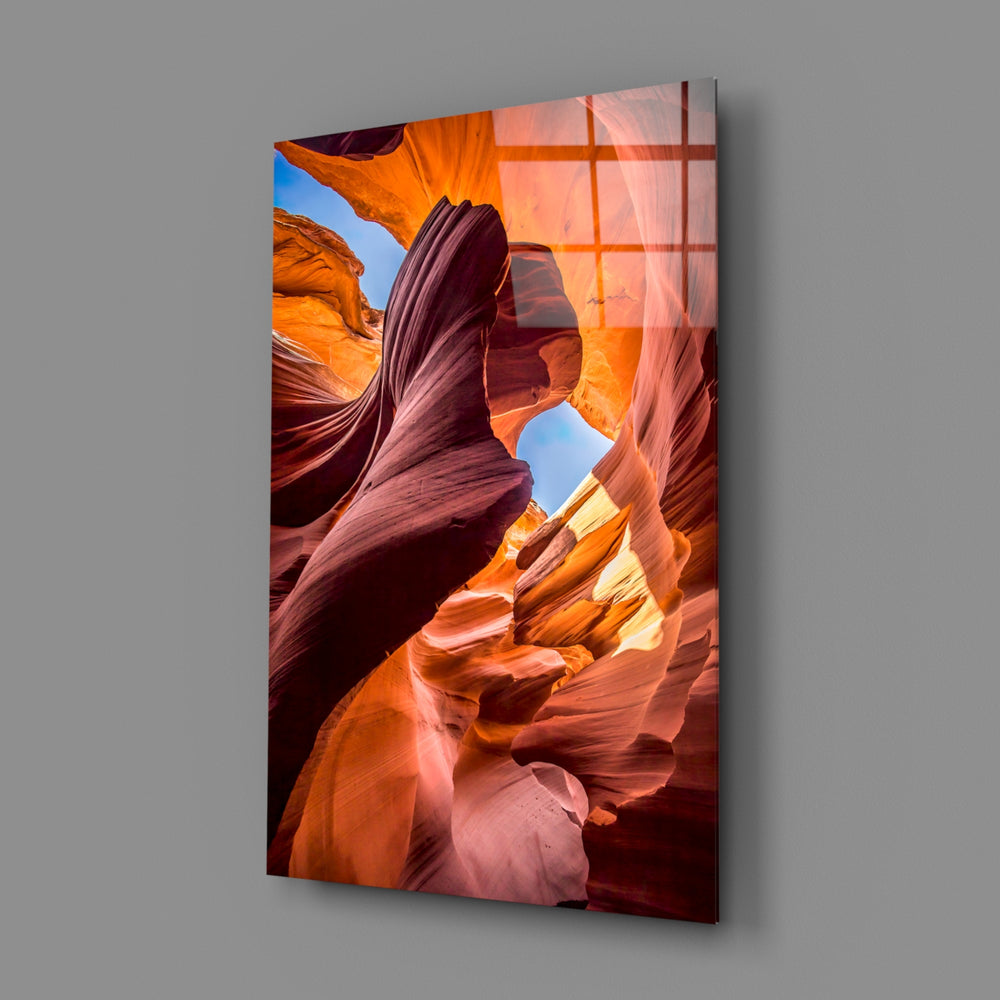 Slot-canyon panel bringing panoramic drama to a contemporary living space