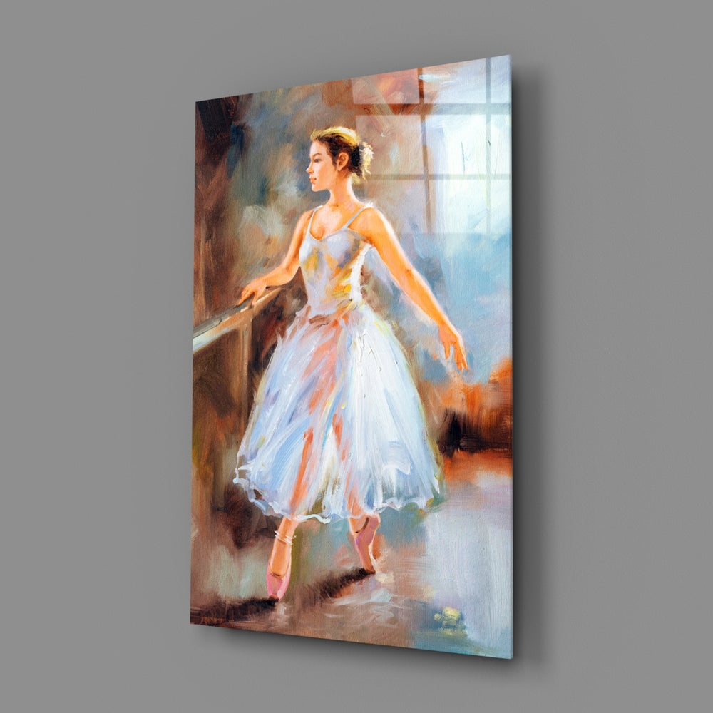 Ballet-portrait panel bringing romantic grace to a contemporary living space