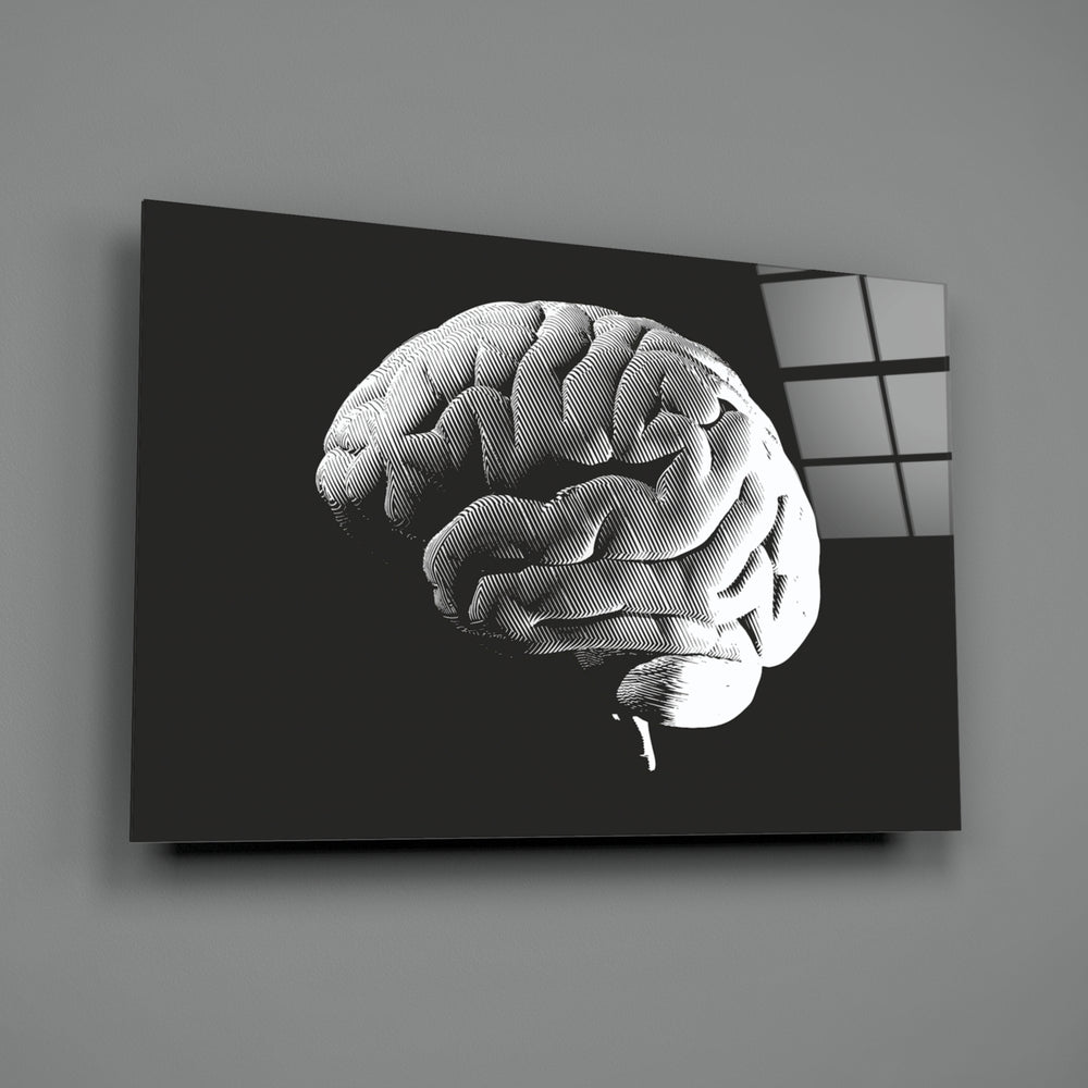 Brain-etching panel bringing intellectual drama to a contemporary living space